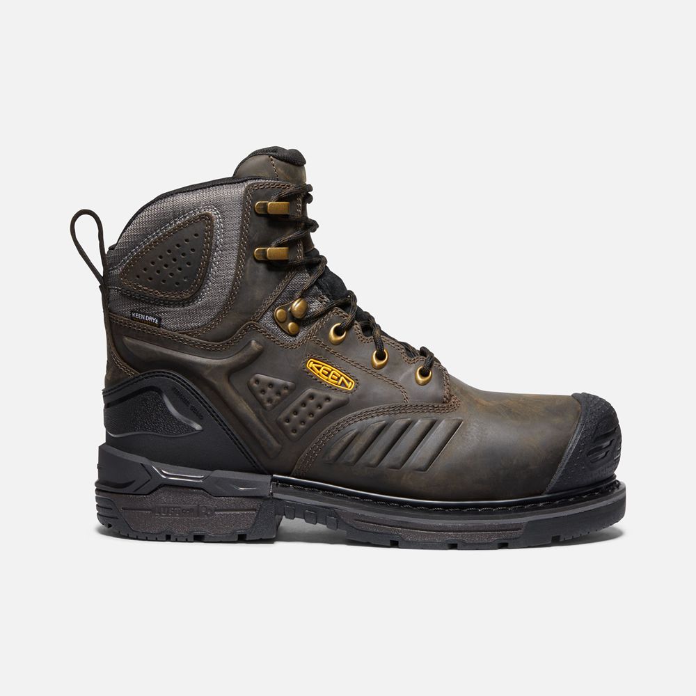 Keen Laarzen Heren Zwart Bruin - Philadelphia 6" Insulated Waterproof (Carbon-Fiber Toe) - 36192-NFZ